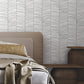 Cascade Palm Chevron Onyx Wallpaper