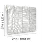 Cascade Palm Chevron Onyx Wallpaper