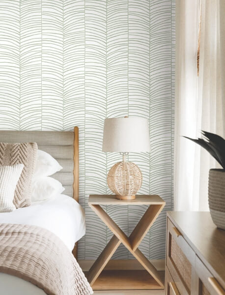 Cascade Palm Chevron Palm Wallpaper
