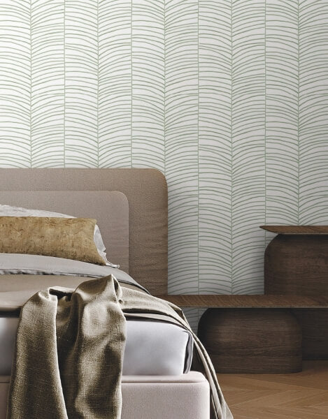 Cascade Palm Chevron Palm Wallpaper
