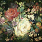 Impressionist Floral Red Wall Mural