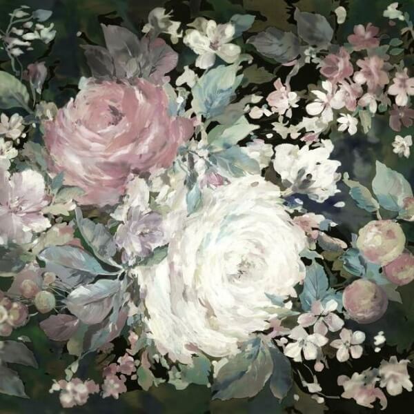 Impressionist Floral Pink Wall Mural