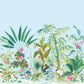 Tropical Panoramic Blue Wall Mural