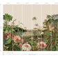 Floating Gardens Green Wall Mural
