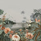 Floating Gardens Grey Wall Mural
