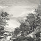 Provincial Scenic Black Wall Mural