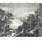 Provincial Scenic Black Wall Mural