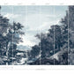 Provincial Scenic Navy Wall Mural