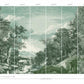 Provincial Scenic Teal Wall Mural