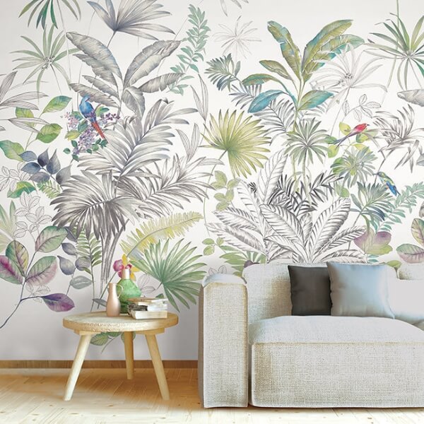 Tropical Green Wall Mural