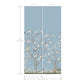 Lingering Garden Sky Blue Wall Mural