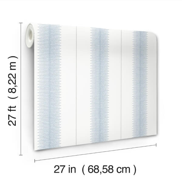 Tandem Stripe Blue Wallpaper