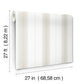Tandem Stripe Taupe Wallpaper