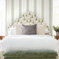 Tandem Stripe Green Wallpaper