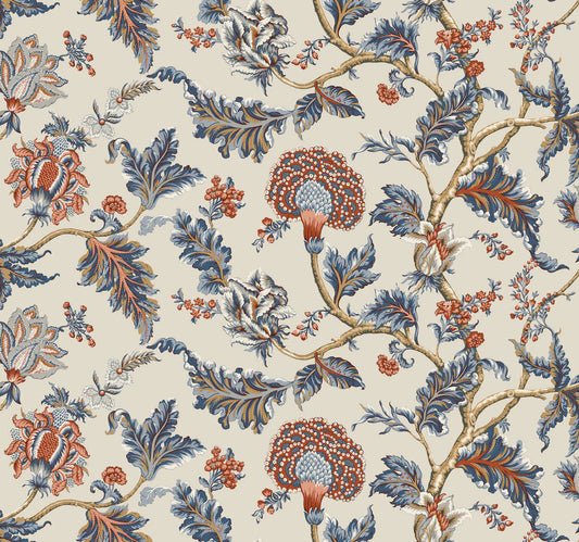Monroe Wallpaper - Navy wallpaper.