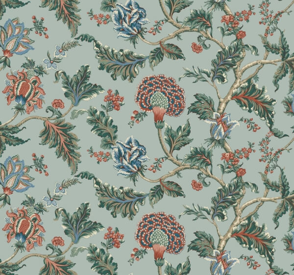 Monroe Teal Wallpaper