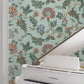 Monroe Teal Wallpaper
