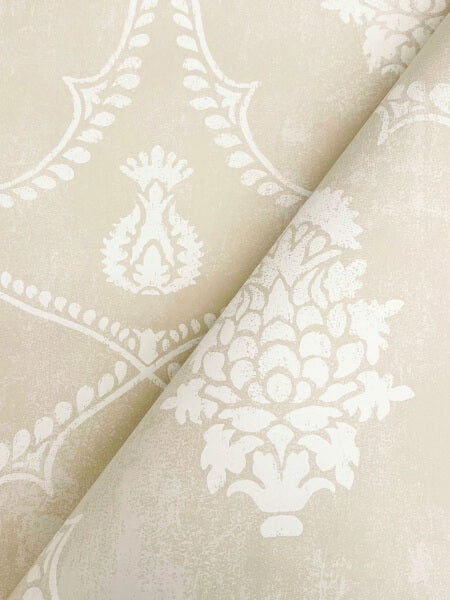 Royal Damask Beige Wallpaper