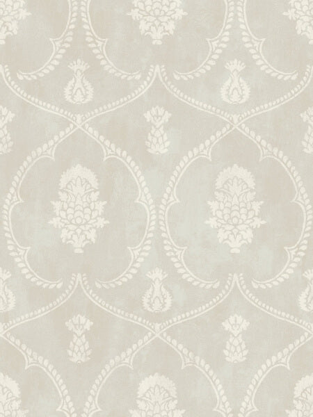 Royal Damask Soft Grey Wallpaper