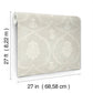 Royal Damask Soft Grey Wallpaper
