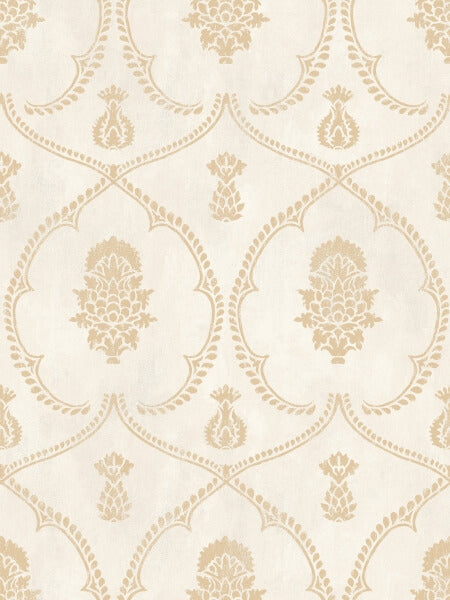 Royal Damask Soft Gold Wallpaper