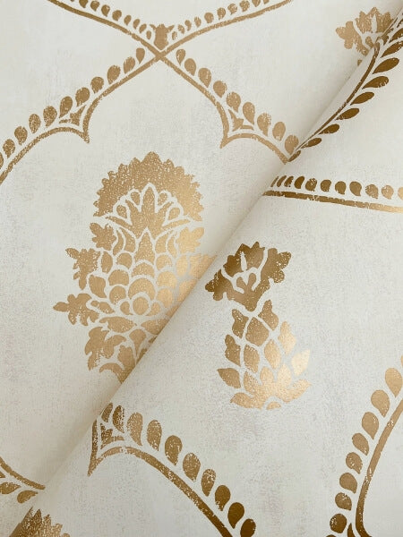 Royal Damask Soft Gold Wallpaper