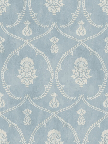 Royal Damask Blue Wallpaper