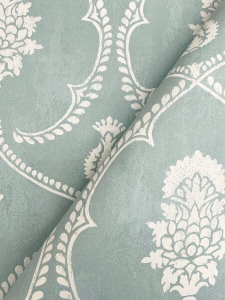 Royal Damask Jade Wallpaper