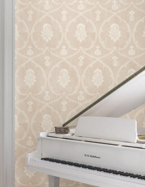 Royal Damask Blush Wallpaper