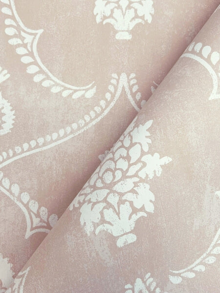 Royal Damask Blush Wallpaper