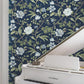 Courtyard Botanical Navy Wallpaper