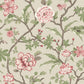 Courtyard Botanical Pink Wallpaper