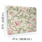 Courtyard Botanical Pink Wallpaper