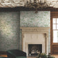 Courtyard Botanical Pale Blue Wallpaper