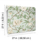 Courtyard Botanical Pale Blue Wallpaper