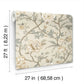 Courtyard Botanical Neutral Wallpaper
