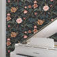 Courtyard Botanical Scarlet Wallpaper
