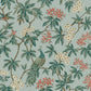 Peacock Estate Blue Wallpaper