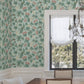 Peacock Estate Blue Wallpaper
