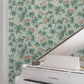 Peacock Estate Blue Wallpaper