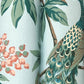 Peacock Estate Blue Wallpaper