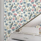 Peacock Estate White Wallpaper