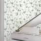 Floral Lace Green Wallpaper