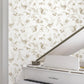 Floral Lace Taupe Wallpaper