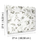 Floral Lace Black Wallpaper