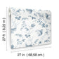 Floral Lace Navy Wallpaper