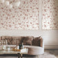 Floral Lace Brick Wallpaper