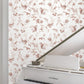 Floral Lace Brick Wallpaper
