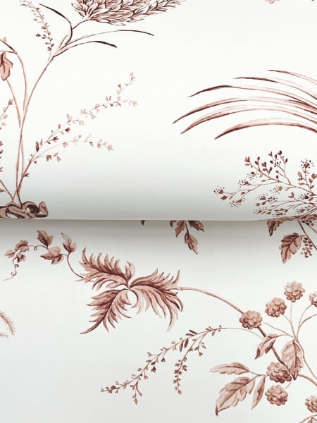 Floral Lace Brick Wallpaper