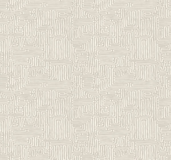 Passages Taupe Wallpaper
